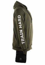 Last inn bildet i Galleri-visningsprogrammet, IQ Training Hoodie &quot;Train hard&quot; Unisex olive
