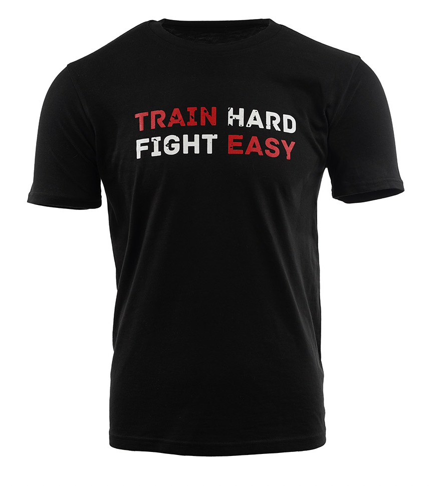 IQ T-skjorte: TRAIN HARD. FIGHT EASY. - Unisex